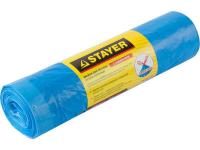 Мешки для мусора Stayer Comfort с завязками, особопрочные, голубые, 120 л, 10 шт