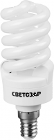 Энергосберегающая лампа Светозар Компакт, яркий белый свет, 10000 ч,15Вт (75)