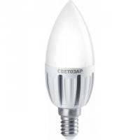 Лампа Светозар светодиодная LED Technology, яркий белый свет, 220В, 5Вт (45), свеча