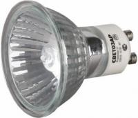 Лампа галогенная Светозар с защитным стеклом, цоколь GU10, диаметр 51 мм, 75Вт, 220В