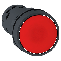 XB7NA42 Кнопка 22 мм красная с возвратом 1нз