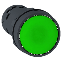 XB7NA31 Кнопка 22 мм зеленая с возвратом 1но