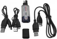 Универсальное зарядное устройство с удлинителем USB, USB miniµ адаптеры, 1А, 5В