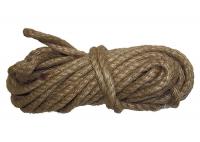 Веревка джутовая, L 10 м, крученая, D 8 мм
